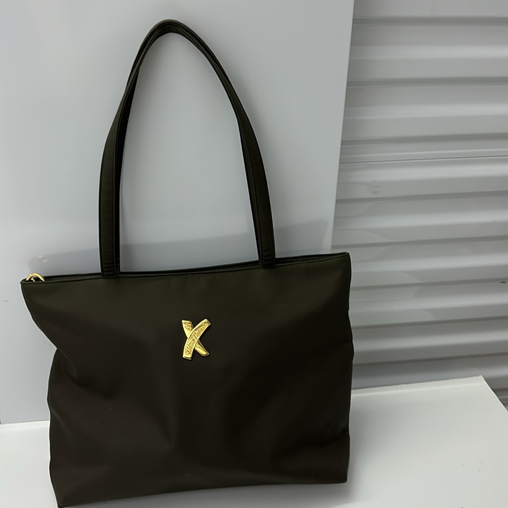 PALOMA PICASSO Dark Brown Fabric Tote